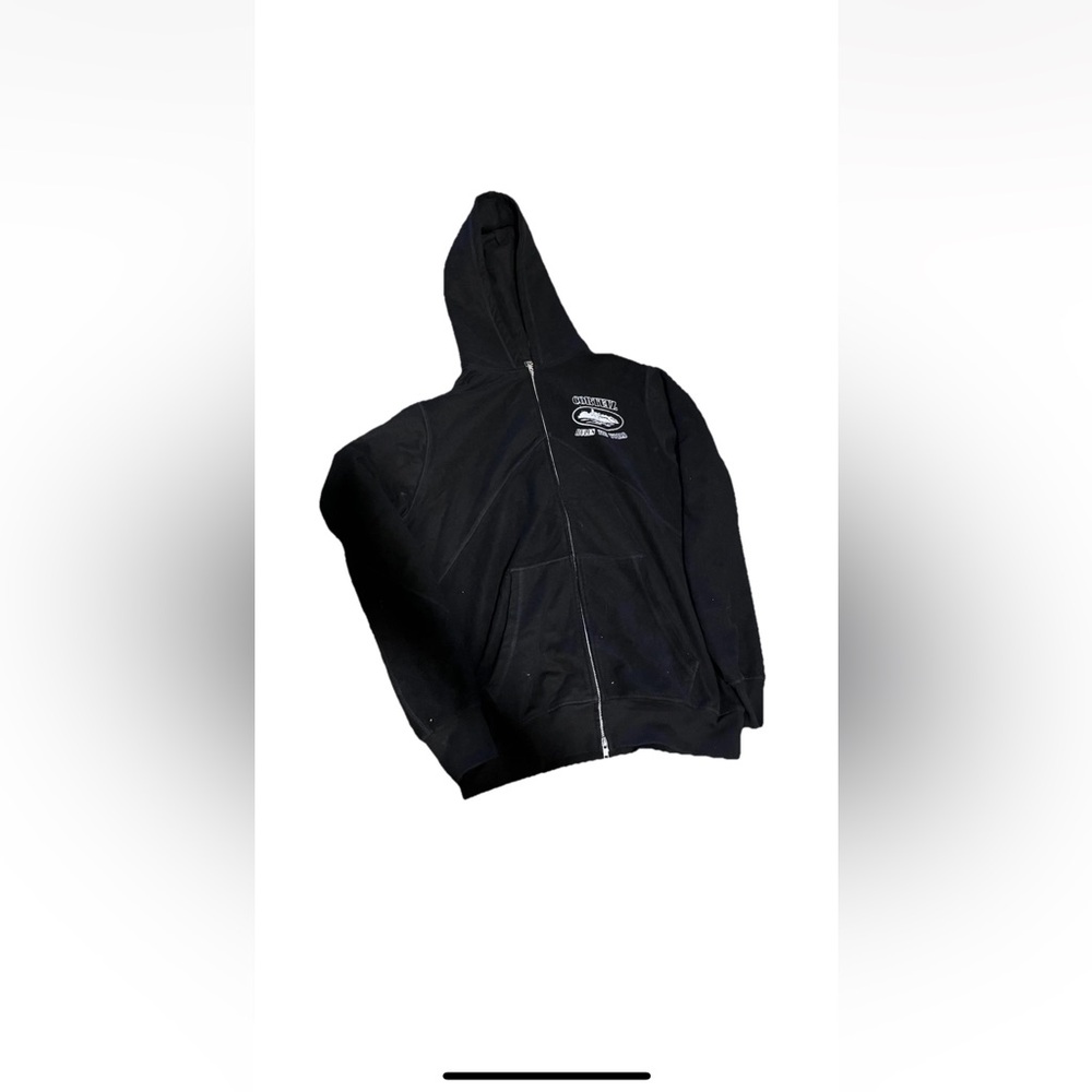 Corteiz Rules The World Superior V2 Full Zip-Up Hoodie Jacket Sz L